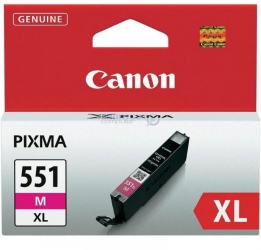 Cartus cerneala Canon CLI-551XL magenta capacitate 11ml pentru Canon Pixma IP7250 Pixma IP8750 Pixma IX6850 Pixma MG5450 Pixma MG5550 