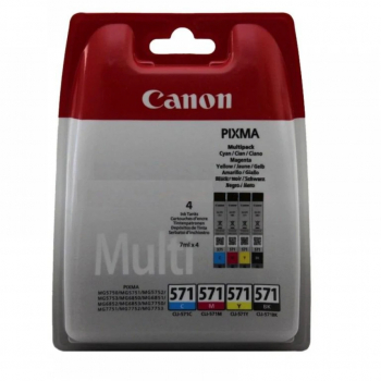 Cartus cerneala Canon CLI-571MULTI multipack cyan magenta yellow black pentru Canon Pixma MG6850/MG6851 Canon Pixma MG5750/MG5751 Canon 