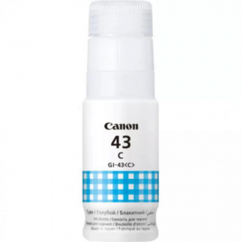 Cartus cerneala Canon GI-43C culoare cyan capacitate 3800 pagini 60ml pentru Canon Pixma G540 G640. 