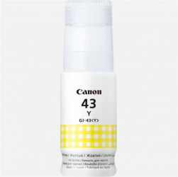 Cartus cerneala Canon GI-43Y culoare yellow capacitate 3800 pagini 60ml pentru Canon Pixma G540 G640. 