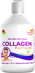 Colagen Lichid Hidrolizat Tip 1 si 3 cu 10.000mg + Biotina + Acid Hialuronic cu 9 Ingrediente - 500ml 