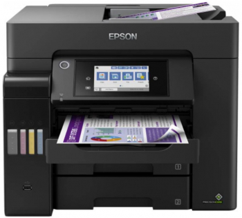 Multifunctional inkjet color CISS Epson L6570 dimensiune A4 Printare Copiere Scanare Fax viteza 32 ppm alb-negru 32ppm color rezolutie 