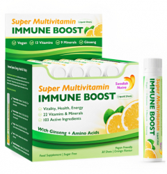 NOU - Immune BOOST - Complex cu 103 Ingrediente Active pentru Imunitate Puternica Energie Sistem Nervos si Performante Intelectuale - Prod 