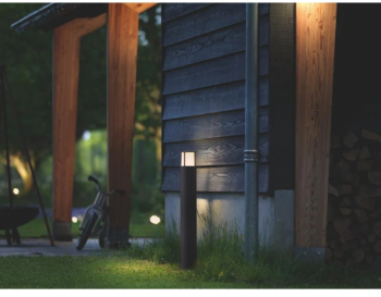Stalp LED pentru iluminat exterior Philips Stock 6W 600 lm lumina calda 2700K IP44 770x104mm Antracit