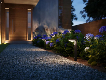 Stalp LED solar pentru exterior cu senzor de miscare Philips Tyla 1.2W 4V 255 lm lumina calda 3000K IP44 400x160mm Antracit