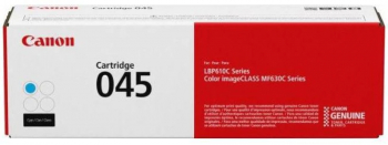 Toner Canon CRG045C Cyan capacitate 1300 pagini pentru seriile LBP61x MF63x. 