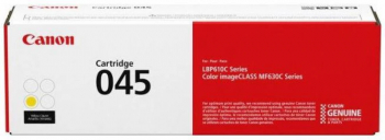Toner Canon CRG045Y galben capacitate 1300 pagini pentru seriile LBP61x MF63x. 