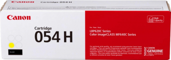 Toner Canon CRG054H yellow High yeld capacitate 2.3k pagini pentru LBP62x MF64x. 