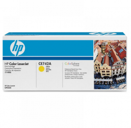 Toner HP CE742A yellow 7.3 k HP Color LaserJet CP5220 Color LaserJet CP5225 Color LaserJet CP5225DN Color LaserJet CP5225N 
