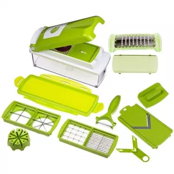 Razatoare multifunctionala SIKS® cu 11 piese pentru fructe si legume practica 