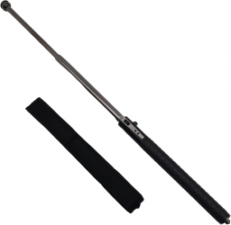 Baston telescopic automatic IdeallStore® Defence Guardian 41 cm siguranta integrata negru 
