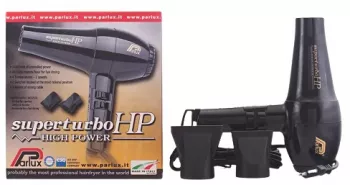 Uscator profesional de par Parlux Superturbo HP 2400 2400W 4 trepte de temperatura si 2 viteze Negru 