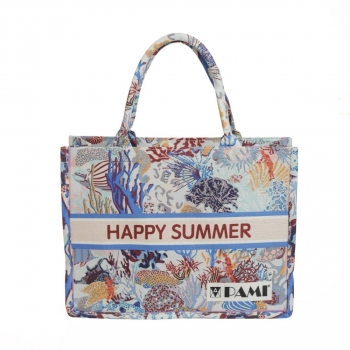 Geanta de plaja pentru dama PAMI GD-0223-336-4 42x32 cm multicolor 
