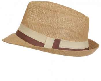 Palarie din paie pentru barbati PAMI PB-0223-156-2 60 cm Camel 