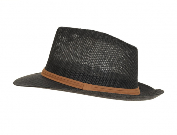 Palarie din paie pentru barbati PAMI PB-0223-166-4 58 cm Negru 