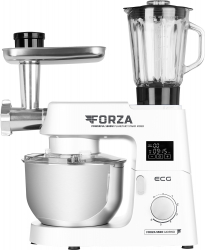 Robot de bucatarie ECG FORZA 5500 Giorno Bianco 1500 W 6 5 litri panou de control tactil sistem de amestecare planetar 
