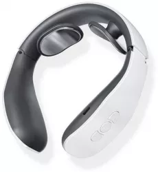 Aparat inteligent de masaj cervical SIKS® 4 moduri de masaj 15 niveluri doua capete alb/gri 