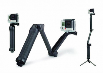 Selfie Stick 3 Tronsoane cu Mini Trepied si Maner Flotant /Monopied pentru Gopro Hero Session Max Mini Universal Telefon