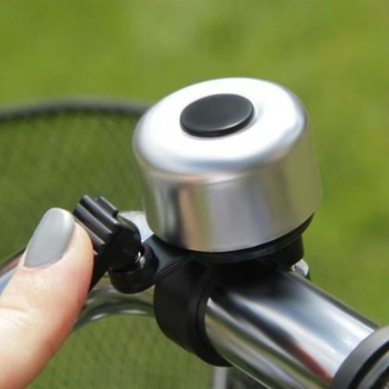 Sonerie bicicleta tricicleta mecanica diametru fixare 2-2.5 cm Argintie