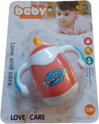 Jucarie biberon kidsNplay zornaitor lungime 10 cm multicolor 6 luni+ 
