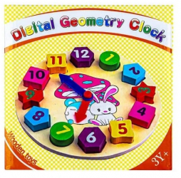 Puzzle Educativ din lemn Ceas 