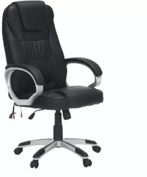 Scaun birou cu functie de masaj negru TYLER UT-C2652M 
