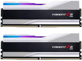 Memorie G.Skill Trident Z5 RGB Silver 32GB DDR5 6400MHz CL32 Dual Channel Kit F5-6400J3239G16GX2-TZ5RS 
