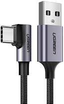 Cablu încărcare/date USB la USB TypeC 3A unghi 90 grade 3m UGREEN