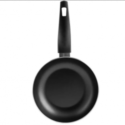 Tigaie antiaderenta TVS fara PFOA cu maner aluminiu 24 cm Negru 