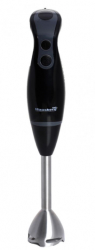 Blender de mana putere 300 W lama din otel inoxidabil tija din otel 2 viteze Negru 