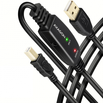 Cablu AXAGON ADR-215B prelungitor 15m activ USB-A USB-B negru
