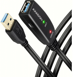 Cablu AXAGON ADR-220B prelungitor 20m activ USB-A USB-B negru 