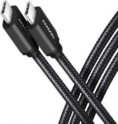 Cablu Axagon SPEED USB-C / USB-C QC4.0 3A 100cm negru 