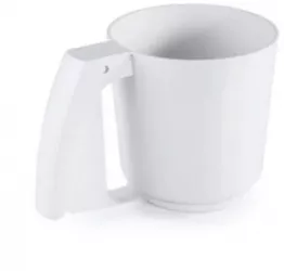 Cana cernere Ibili-Ecoprof plastic/silicon 10x11 cm alb 