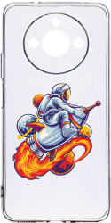 Husa Bestcase comp cu Realme 11 Astronaut Antisoc 2MM Soft Silicon prot cam T 830 