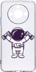 Husa Bestcase comp cu Realme 11 Astronaut Gym Antisoc 2MM Soft Silicon prot cam T 778 