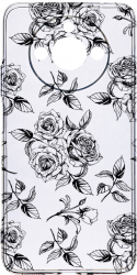 Husa Bestcase comp cu Realme 11 Black Roses Antisoc 2MM Soft Silicon prot cam T 1045 