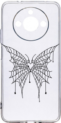 Husa Bestcase comp cu Realme 11 Butterfly Antisoc 2MM Soft Silicon prot cam T 1042 
