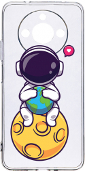 Husa Bestcase comp cu Realme 11 Cute Astronaut Antisoc 2MM Soft Silicon prot cam T 1022