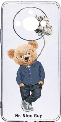 Husa Bestcase comp cu Realme 11 Nice Guy - Teddy Bear Antisoc 2MM Soft Silicon prot cam T 934 