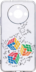 Husa Bestcase comp cu Realme 11 Rubik Cube Antisoc 2MM Soft Silicon prot cam T 994 