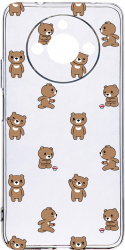 Husa Bestcase comp cu Realme 11 Teddy Bear Pattern Antisoc 2MM Soft Silicon prot cam T 970 