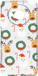 Husa Bestcase comp cu Realme 11 Xmas Antisoc 2MM Soft Silicon prot cam T 350 