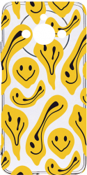 Husa Bestcase comp cu Realme 11 Yellow Acid Smiley Antisoc 2MM Soft Silicon prot cam T 1052 