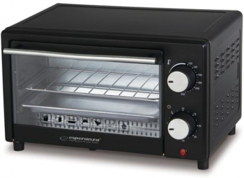 Mini cuptor electric Esperanza EKO007 CALZONE 900 W 10 L Negru 