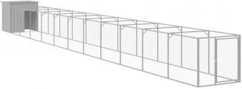 vidaXL Cusca de caine and tarc gri deschis 110x1221x110 cm 