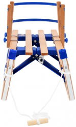 vidaXL Sanie pliabila pentru zapada cu spatar lemn 119 cm 