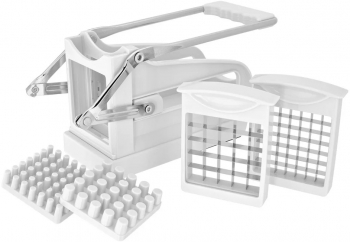 Aparat cartofi pai Judge plastic/otel inoxidabil 24x12x9 cm alb/argintiu 