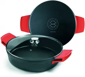 Cratita Ibili-Excellent aluminiu 28x6.5 cm negru/rosu 