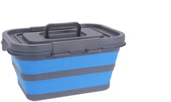 Cutie depozitare Koopman plastic 40x30x20 cm gri/albastru 